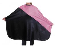 Накидка чорно-рожева нейлон гумка на липучці - Eurostil 01840/70 Накидка чорно-рожева нейлон гумка на липучці - Eurostil 01840/70