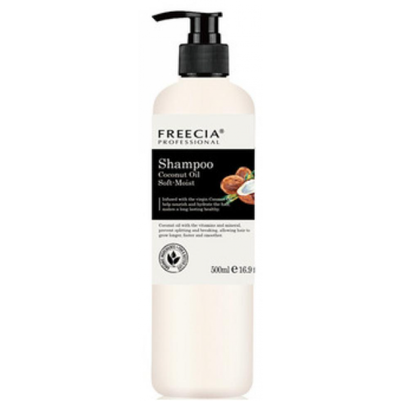 Шампунь зволожуючий з кокосовим маслом FREECIA Soft-Moist Coconut Oil Shampoo 500 мл Шампунь зволожуючий з кокосовим маслом FREECIA Soft-Moist Coconut Oil Shampoo 500 мл