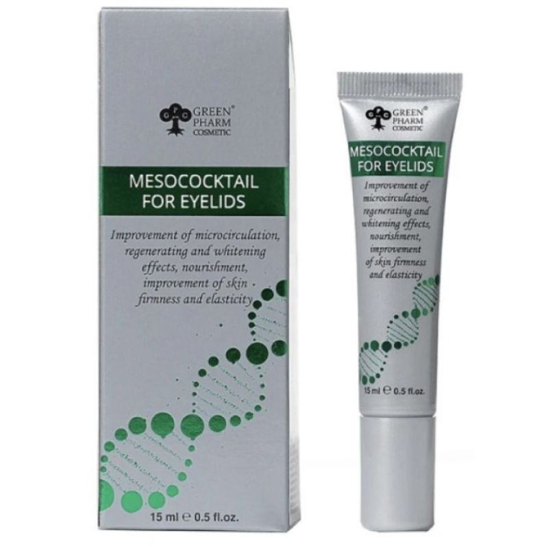 Крем Мезококтейль для повік Green Pharm Cosmetic 50 мл Крем Мезококтейль для повік Green Pharm Cosmetic 50 мл