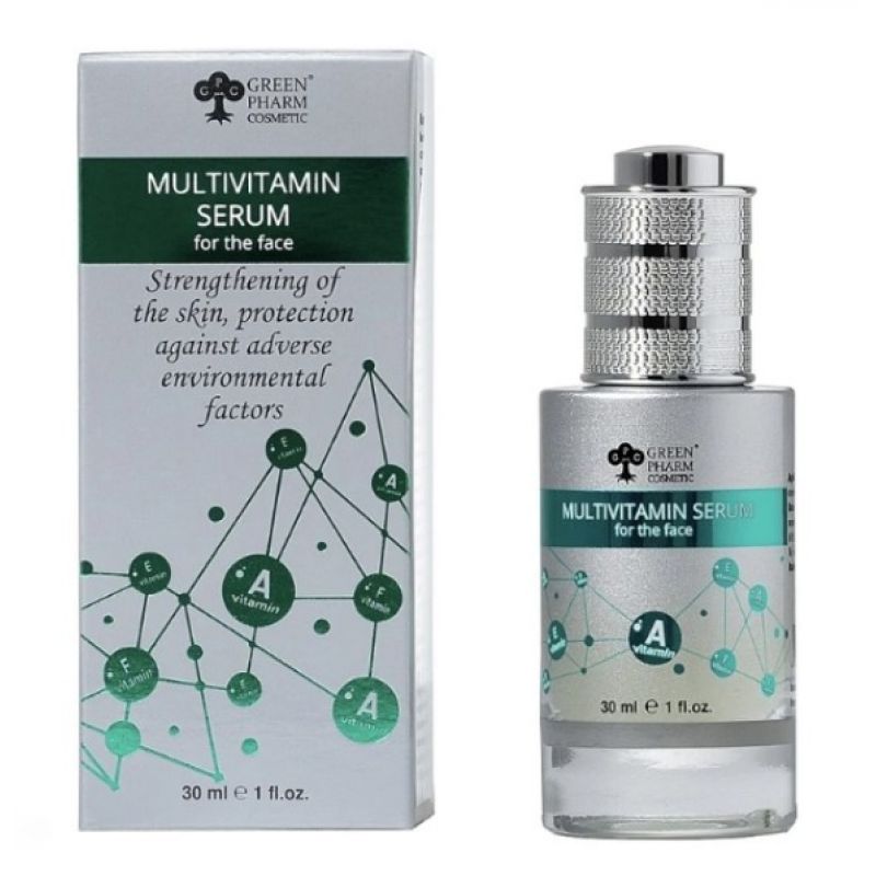 Мультивітамінна сироватка для обличчя Green Pharm Cosmetic Multivitamin Serum 30 мл Мультивітамінна сироватка для обличчя Green Pharm Cosmetic Multivitamin Serum 30 мл