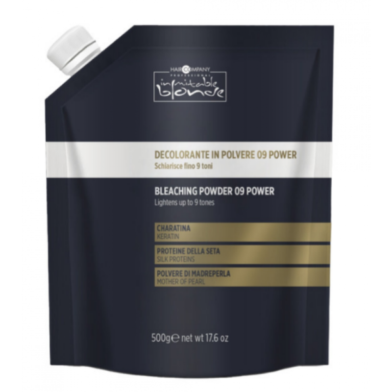 Знебарвлюючий порошок 09 POWER Hair Company Inimitable Blonde Bleaching Powder 09 POWER 500мл Знебарвлюючий порошок 09 POWER Hair Company Inimitable Blonde Bleaching Powder 09 POWER 500мл
