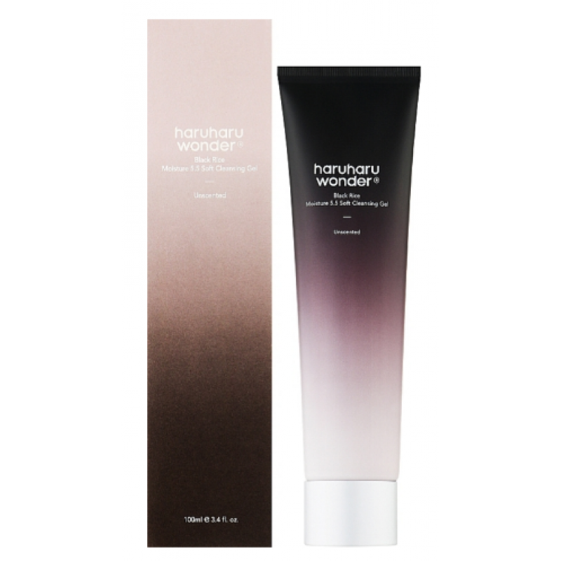 Ніжний гель для вмивання з екстрактом чорного рису Haruharu Wonder Black Rice Moisture 5.5 Soft Cleansing Gel 100 мл Ніжний гель для вмивання з екстрактом чорного рису Haruharu Wonder Black Rice Moisture 5.5 Soft Cleansing Gel 100 мл