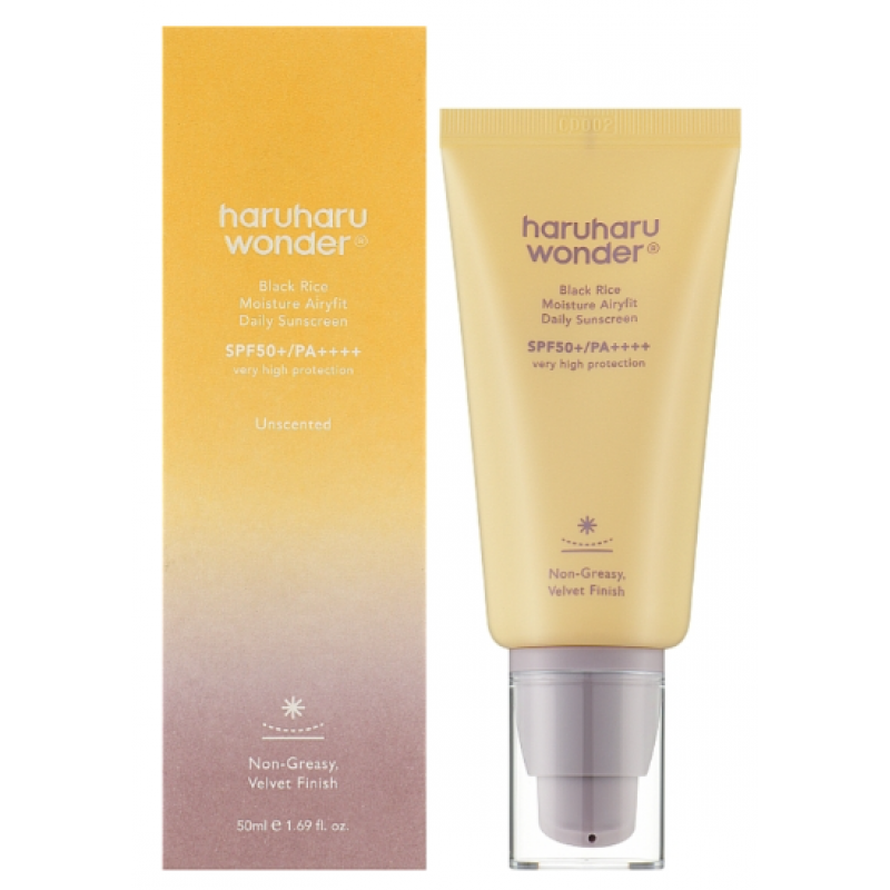 Зволожувальний сонцезахисний крем з чорним рисом Haruharu Wonder Black Rice SPF50+/PA++++ 50 мл Зволожувальний сонцезахисний крем з чорним рисом Haruharu Wonder Black Rice SPF50+/PA++++ 50 мл