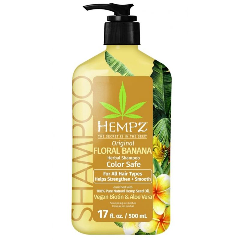 Шампунь для фарбованого та пошкодженого волосся Hempz Original Floral Banana Herbal Shampoo Шампунь для фарбованого та пошкодженого волосся Hempz Original Floral Banana Herbal Shampoo