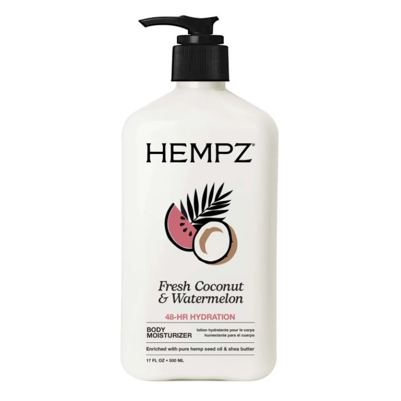 Зволожуюче молочко для тіла "Кокос-Кавун" Hempz Fresh Coconut & Watermelon Herbal Body Moisturizer 500 мл Зволожуюче молочко для тіла "Кокос-Кавун" Hempz Fresh Coconut & Watermelon Herbal Body Moisturizer 500 мл
