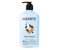 Зволожуюче молочко для тіла потрійної дії Hempz Triple Moisture Herbal Whipped Body Creme 500 мл Зволожуюче молочко для тіла потрійної дії Hempz Triple Moisture Herbal Whipped Body Creme 500 мл