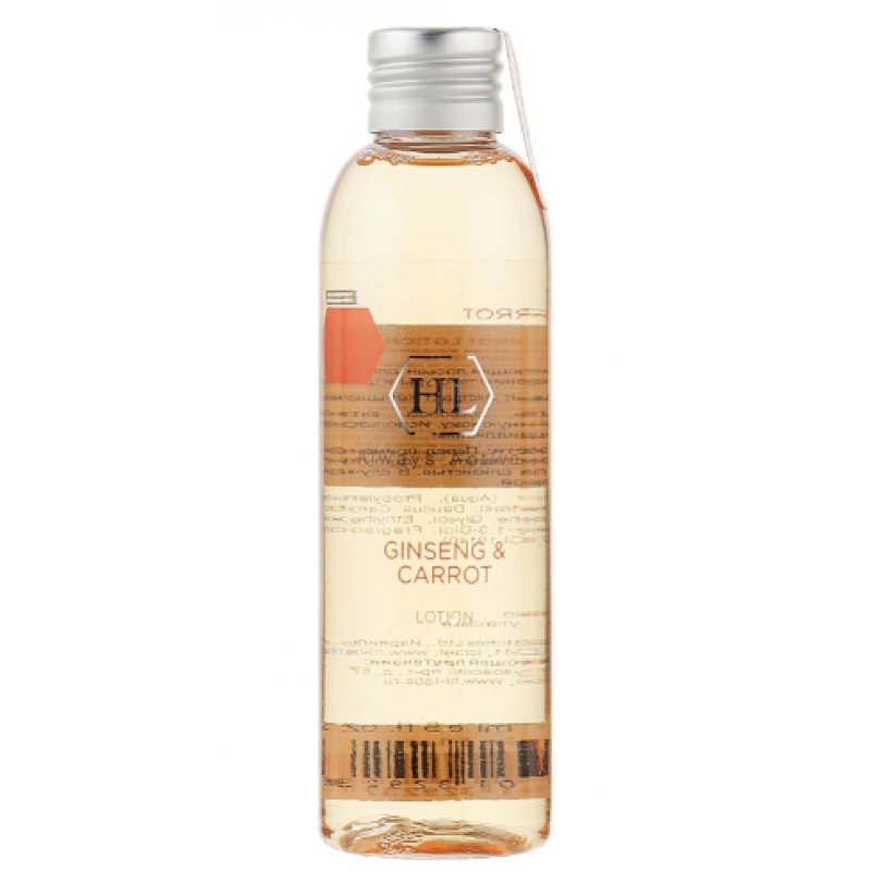 Зволожуючий лосьйон з екстрактом женьшеню і морквяним маслом Holy Land Cosmetics Ginseng Carrot Lotion 150 мл Зволожуючий лосьйон з екстрактом женьшеню і морквяним маслом Holy Land Cosmetics Ginseng Carrot Lotion 150 мл