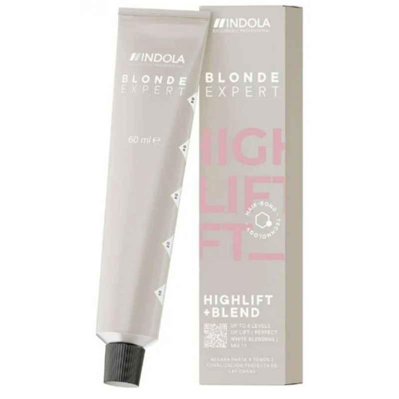 Крем-фарба для волосся (до 4 рівнів освітлення) Indola Profession Blonde Expert Highlift + Blend 60мл Крем-фарба для волосся (до 4 рівнів освітлення) Indola Profession Blonde Expert Highlift + Blend 60мл