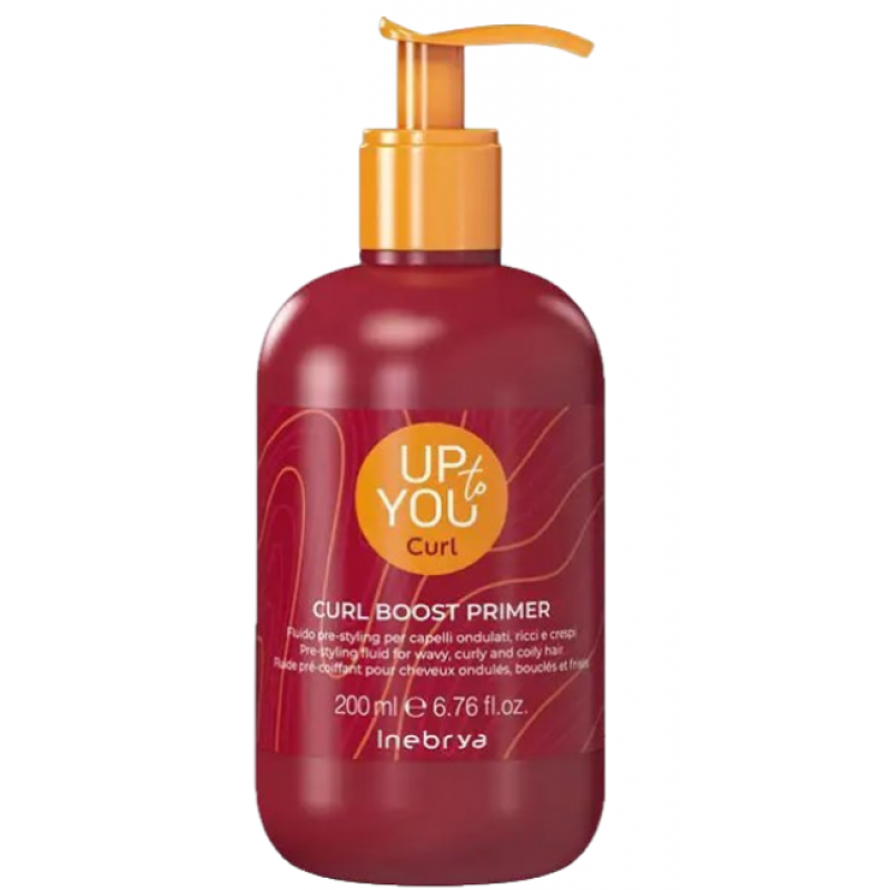 Прймер-флюїд для зволоження локонів Inebrya Up To You Curl Boost Primer 200 мл Прймер-флюїд для зволоження локонів Inebrya Up To You Curl Boost Primer 200 мл