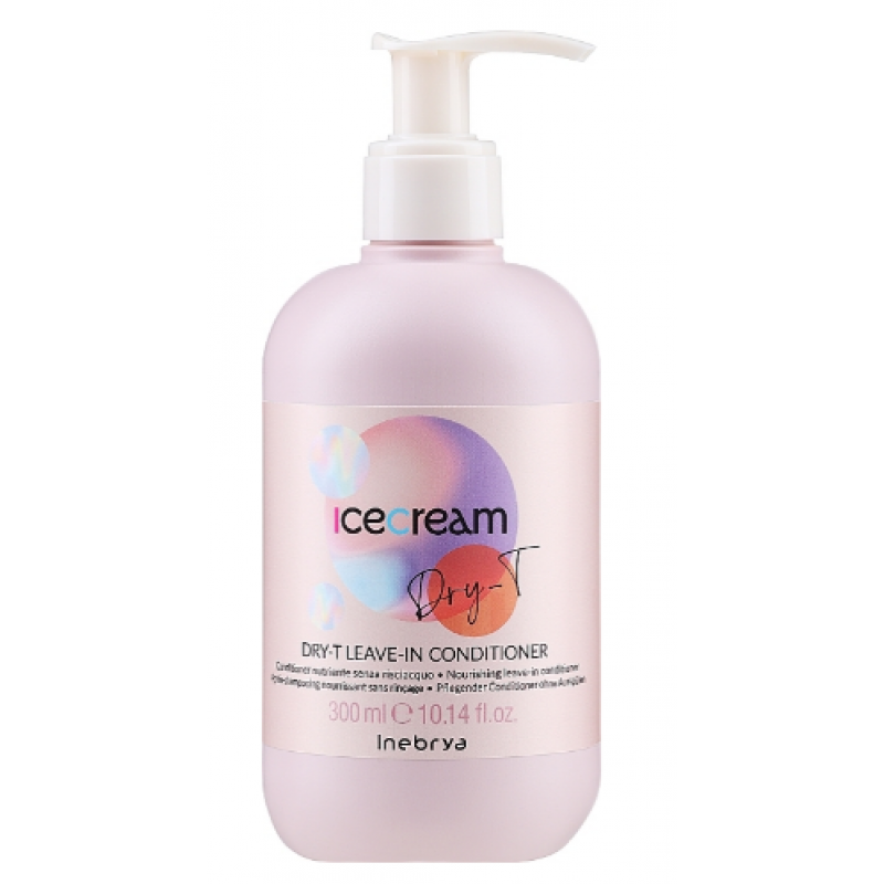 Живильний незмивний кондиціонер для волосся Inebrya Ice Cream Dry-T Leave-In Conditioner 300 мл Живильний незмивний кондиціонер для волосся Inebrya Ice Cream Dry-T Leave-In Conditioner 300 мл