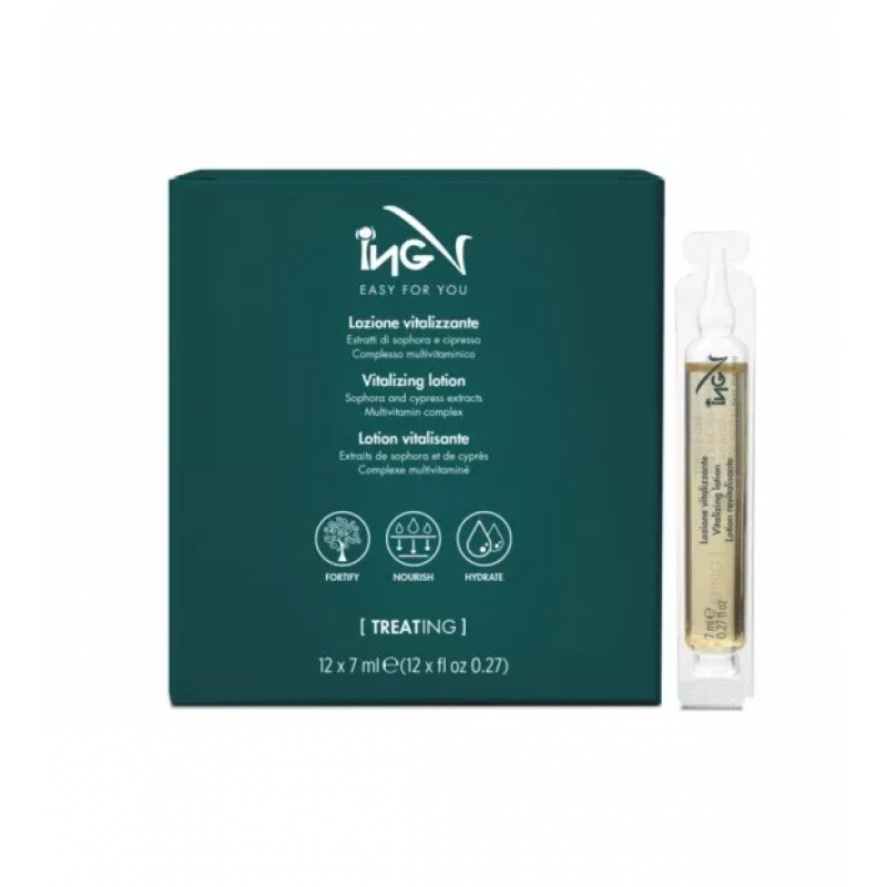Лосьйон проти випадіння волосся ING Professional Treating Vitalizing Lotion 12шт*7мл Лосьйон проти випадіння волосся ING Professional Treating Vitalizing Lotion 12шт*7мл