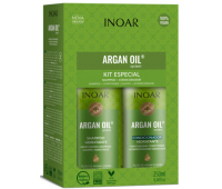 Безсульфатний шампунь та кондиціонер для жирного волосся Цитрус Inoar Argan Oil (Shmp250Ml та Cond250Ml)