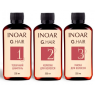Кератинове випрямлення волосся набір на 4 процедури Inoar G.Hair Hair Keratin, 3 шт по 200 мл (розпив)
