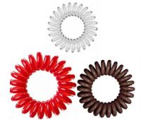 Invisibobble Резинка-браслет для волосся прозора, коричнева, червона Invisibobble Резинка-браслет для волосся прозора, коричнева, червона