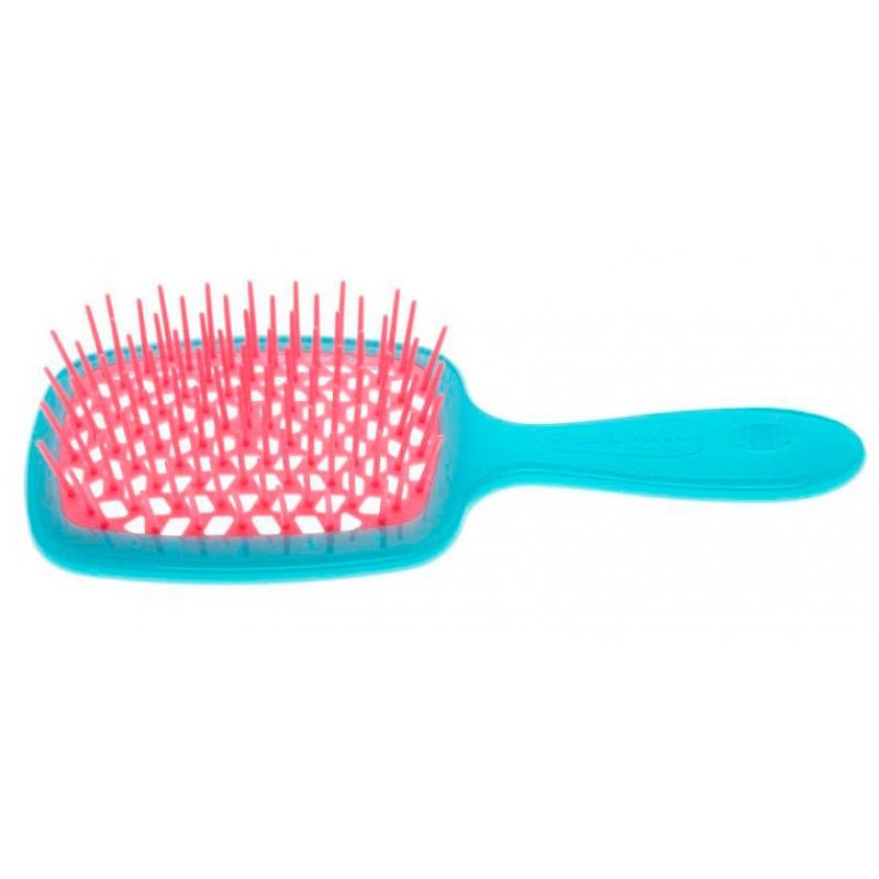 Гребінець Janeke 1830 Superbrush Блакитна з рожевим Гребінець Janeke 1830 Superbrush Блакитна з рожевим