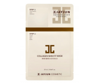 Двоступінчаста антивікова тканинна маска для обличчя JayJun Collagen Skin Fit Mask