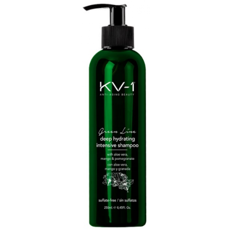 Шампунь, що інтенсивно зволожує без сульфатів KV-1 Green Line Deep Hydrating Intensive Shampoo, 250 мл Шампунь, що інтенсивно зволожує без сульфатів KV-1 Green Line Deep Hydrating Intensive Shampoo, 250 мл