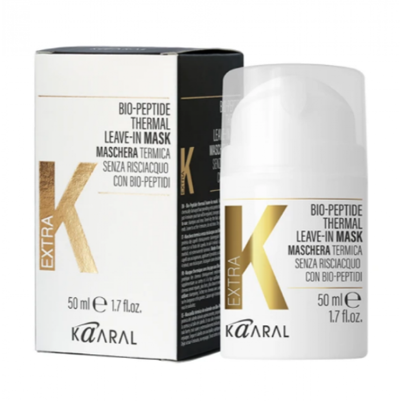 Незмивна термомаска для волосся з біопептидами Kaaral EXTRA K 50 мл Незмивна термомаска для волосся з біопептидами Kaaral EXTRA K 50 мл