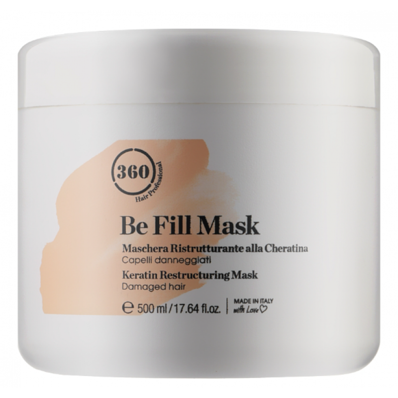 Живильна маска для сухого й пошкодженого волосся з кератином 360 Be Fill Damaged Hair Restructuring Mask Живильна маска для сухого й пошкодженого волосся з кератином 360 Be Fill Damaged Hair Restructuring Mask