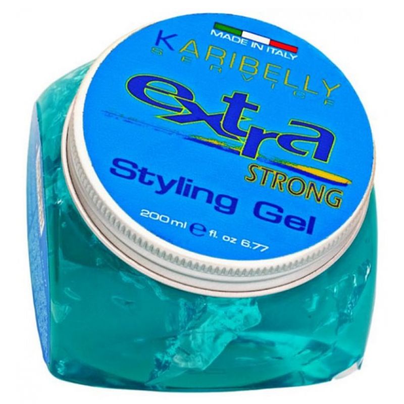 Гель надсильної фіксації - Karibelly Extra Strong Styling Gel Blu 200 мл Гель надсильної фіксації - Karibelly Extra Strong Styling Gel Blu 200 мл