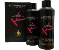 Набір для видалення кольору - Karibelly Color Remover Kit (N.1 Schiarente + N.2 Attivatore) 150 мл*2 шт