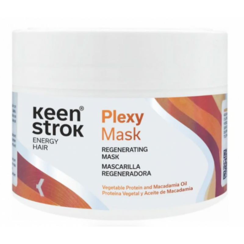Маска зі зміцнюючими волокнами для реконструкції волосся KEEN STROK Plexy Regenerating Mask 300 мл Маска зі зміцнюючими волокнами для реконструкції волосся KEEN STROK Plexy Regenerating Mask 300 мл