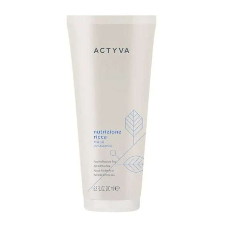 Маска для зволоження дуже сухого та пошкодженого волосся Kemon Actyva Nutrizione Ricca Mask Маска для зволоження дуже сухого та пошкодженого волосся Kemon Actyva Nutrizione Ricca Mask