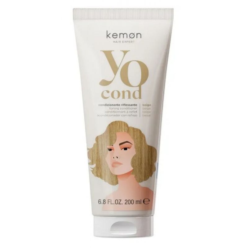 Тонуюча маска для волосся Бежевий Kemon Yo Color System Yo Cond Beige 200 мл Тонуюча маска для волосся Бежевий Kemon Yo Color System Yo Cond Beige 200 мл