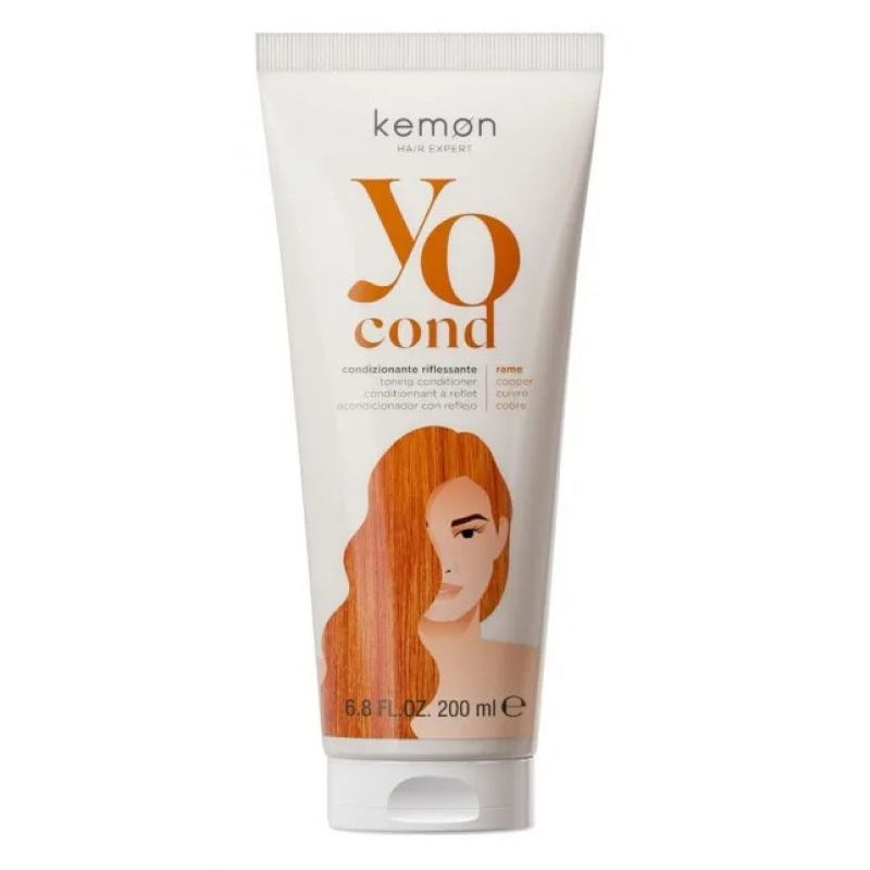 Тонуюча маска для волосся Мідь Kemon Yo Color System Yo Cond Rame 200 мл Тонуюча маска для волосся Мідь Kemon Yo Color System Yo Cond Rame 200 мл