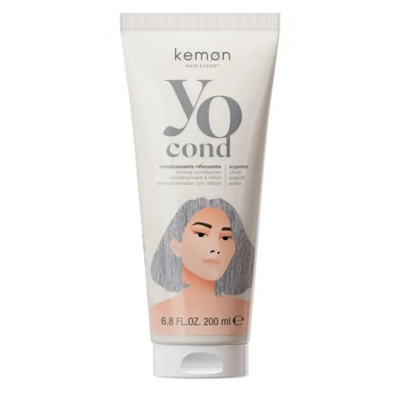 Тонуюча маска для волосся Срібло Kemon Yo Color System Yo Cond Argento 200 мл Тонуюча маска для волосся Срібло Kemon Yo Color System Yo Cond Argento 200 мл