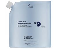 Блакитний знебарвлюючий порошок до 9 тонів - Kezy Bleaching Powder 500 г  