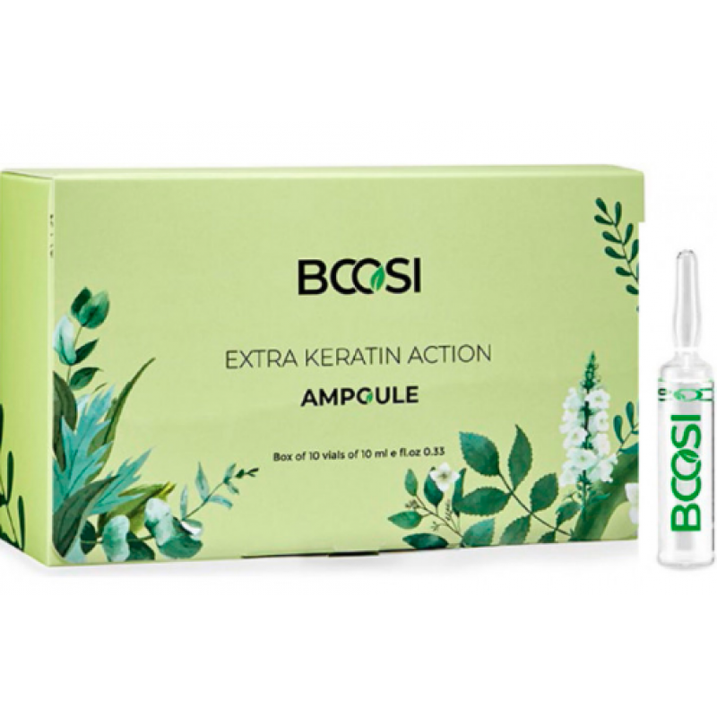 Ампули для відновлення пошкодженого волосся Kleral System BCOSI EXTRA KERATIN ACTION AMPOULES, 10 шт по 10 мл Ампули для відновлення пошкодженого волосся Kleral System BCOSI EXTRA KERATIN ACTION AMPOULES, 10 шт по 10 мл