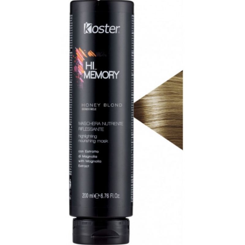 Тонуюча крем-маска Медовий блондин - Koster Hi Memory Highlighting Nourishing Mask Honey Blond 200 мл Тонуюча крем-маска Медовий блондин - Koster Hi Memory Highlighting Nourishing Mask Honey Blond 200 мл