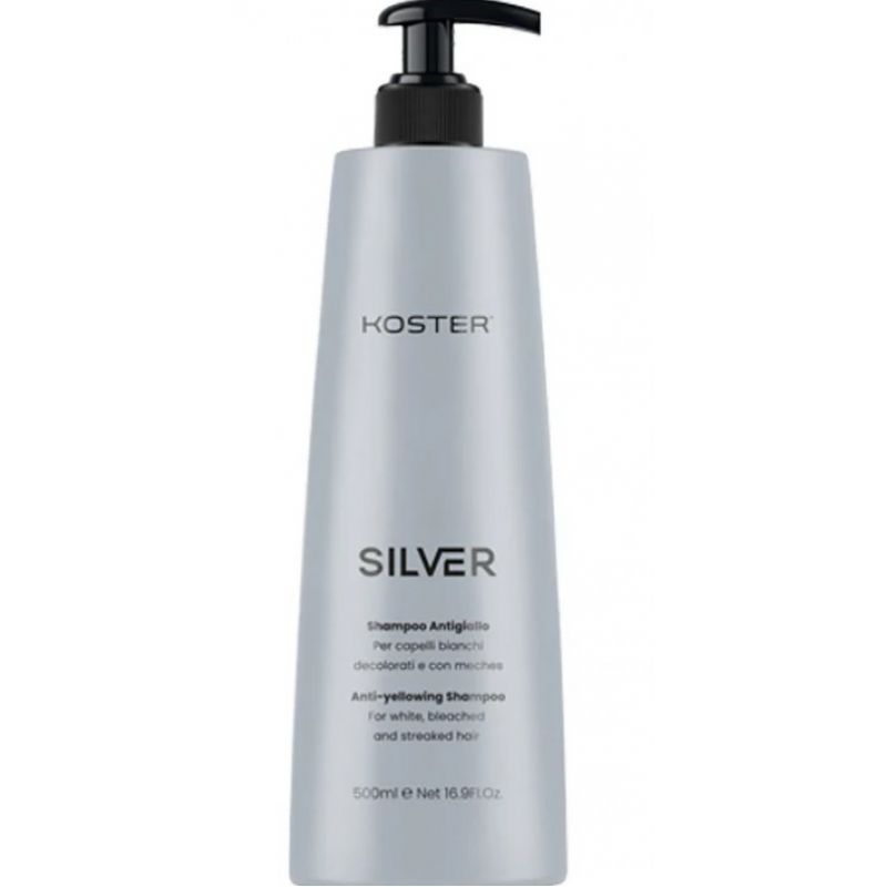 Шампунь проти жовтизни - Koster Silver Anti-yellow Shampoo 500 мл Шампунь проти жовтизни - Koster Silver Anti-yellow Shampoo 500 мл