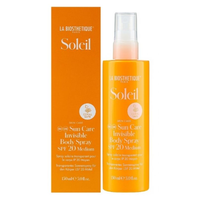 Спрей для тіла для захисту від сонця SPF 20 La Biosthetique Soleil Sun Care Invisible Body Spray SPF 20 150 мл Спрей для тіла для захисту від сонця SPF 20 La Biosthetique Soleil Sun Care Invisible Body Spray SPF 20 150 мл