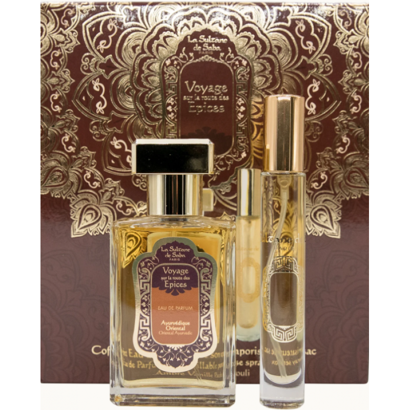 Подарунковий набір парфумів Східний аюрведичний аромат бурштину, ванілі та пачулі La Sultane de Saba Ayurvedic Подарунковий набір парфумів Східний аюрведичний аромат бурштину, ванілі та пачулі La Sultane de Saba Ayurvedic