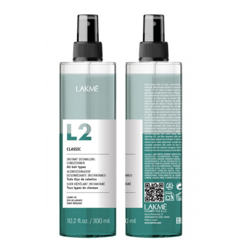 Двофазний кондиціонер Lakme L2 Classic Conditioner 300 мл Двофазний кондиціонер Lakme L2 Classic Conditioner 300 мл
