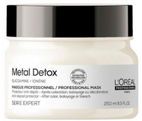 Професійна маска для запобігання металевим накопиченням у волоссі після фарбування або освітлення Loreal Professionnel Serie Expert Metal Detox Anti-deposit Protector Mask 