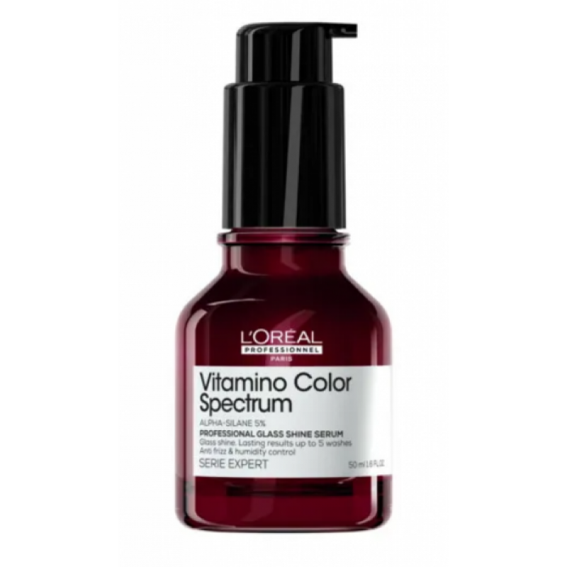 Незмивна сироватка для сяючого блиску та збереження кольору LOreal Professionnel Vitamino Color Spectrum 50 мл Незмивна сироватка для сяючого блиску та збереження кольору LOreal Professionnel Vitamino Color Spectrum 50 мл