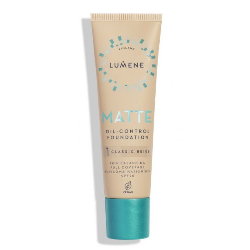 LUMENE Основа тональна MATTE SPF 20 матуюча №1 Classic Beige LUMENE Основа тональна MATTE SPF 20 матуюча №1 Classic Beige