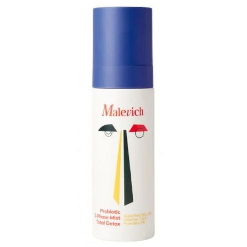 Пробіотичний 2-х фазний спрей детокс-міст для обличчя Malevich Probiotic 2-Phase Mist Total Detox 120 мл Пробіотичний 2-х фазний спрей детокс-міст для обличчя Malevich Probiotic 2-Phase Mist Total Detox 120 мл