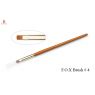 Кисть для моделирования ( 4; 4 скошенная; 5; 5 скошенная) F.O.X. Nail