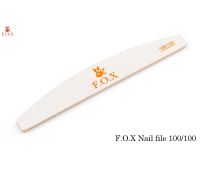 Пилка для искусственных ногтей абразивность 100*100 F.O.X. Nail