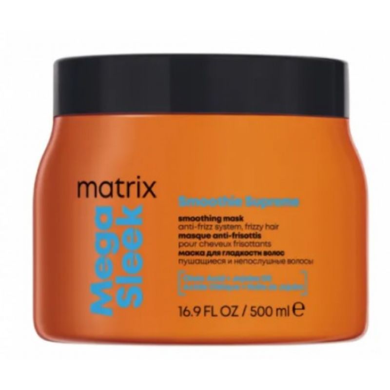 Маска для гладкості неслухняного волосся Matrix Mega Sleek Smoothie Supreme Mask 500 мл Маска для гладкості неслухняного волосся Matrix Mega Sleek Smoothie Supreme Mask 500 мл