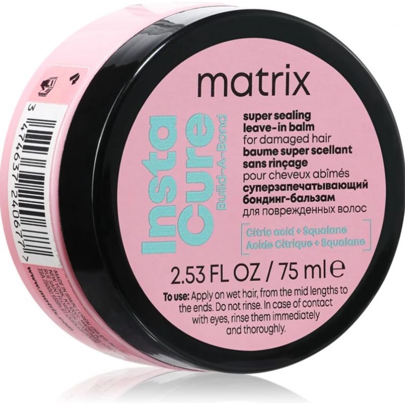 Незмивний бальзам для дуже пошкодженого волосся Matrix Total Results Insta Cure Build A Бонд Super Sealing Leave-in Balm 75 мл Незмивний бальзам для дуже пошкодженого волосся Matrix Total Results Insta Cure Build A Бонд Super Sealing Leave-in Balm 75 мл
