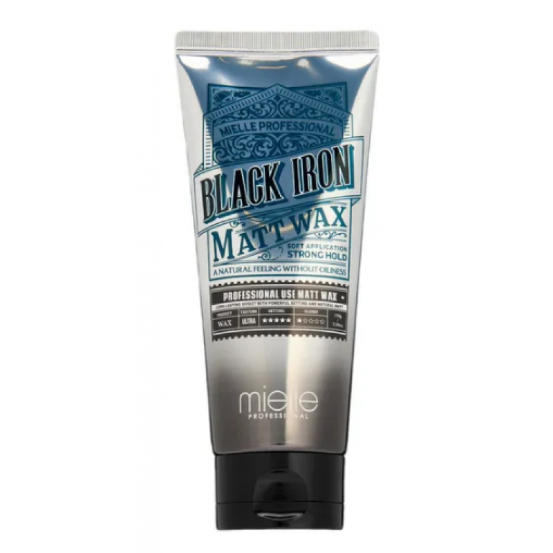 Віск матовий для укладання волосся Mielle Black Iron Matt Wax 200 мл Віск матовий для укладання волосся Mielle Black Iron Matt Wax 200 мл