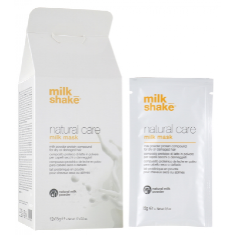Натуральна маска-пудра з молочними протеїнами Milk Shake Natural Care Milk Mask Set 12 шт по 15 г Натуральна маска-пудра з молочними протеїнами Milk Shake Natural Care Milk Mask Set 12 шт по 15 г