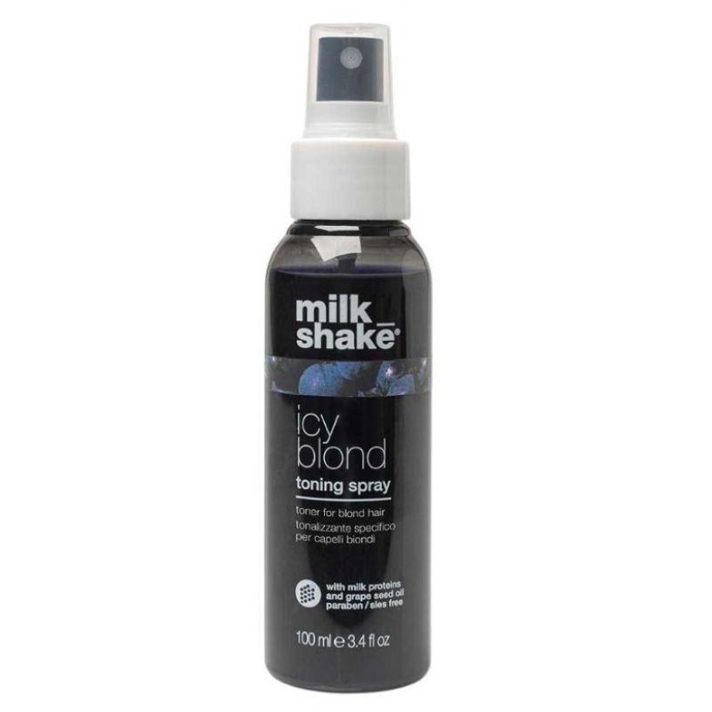 Тонуючий спрей для світлих і платинових блондинок Milk Shake Icy Blond Toning Spray 100 мл Тонуючий спрей для світлих і платинових блондинок Milk Shake Icy Blond Toning Spray 100 мл