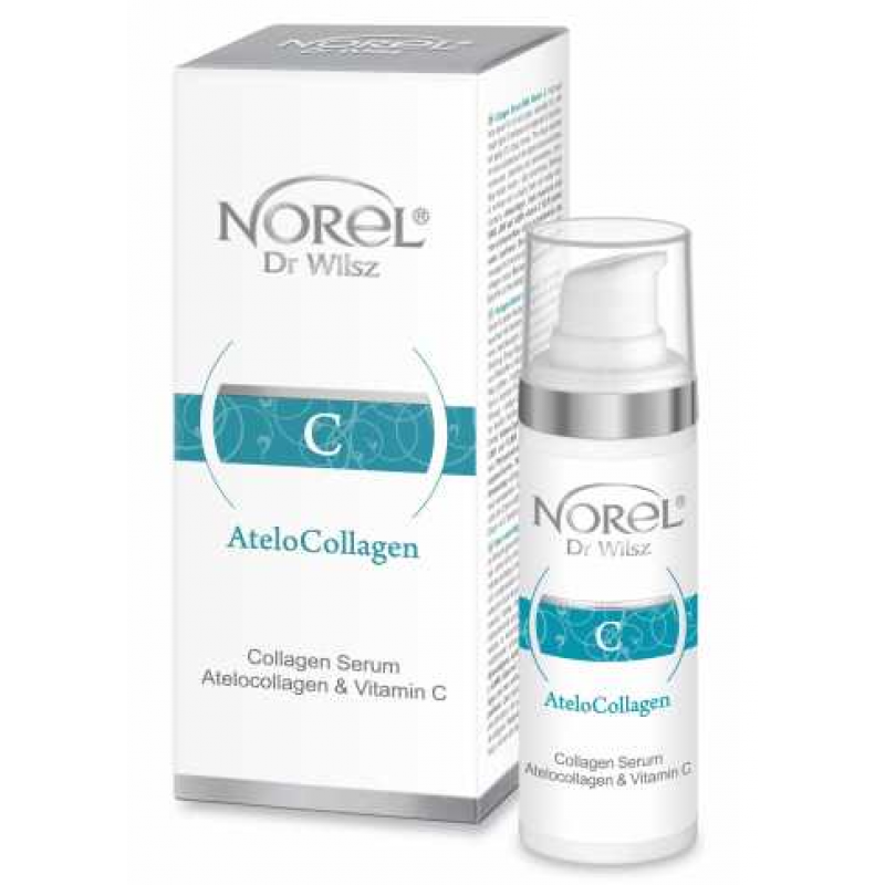 Колагенова сироватка з вітаміном C Norel AteloCollagen Collagen serum atelocollagen vitamin C, 30 мл Колагенова сироватка з вітаміном C Norel AteloCollagen Collagen serum atelocollagen vitamin C, 30 мл