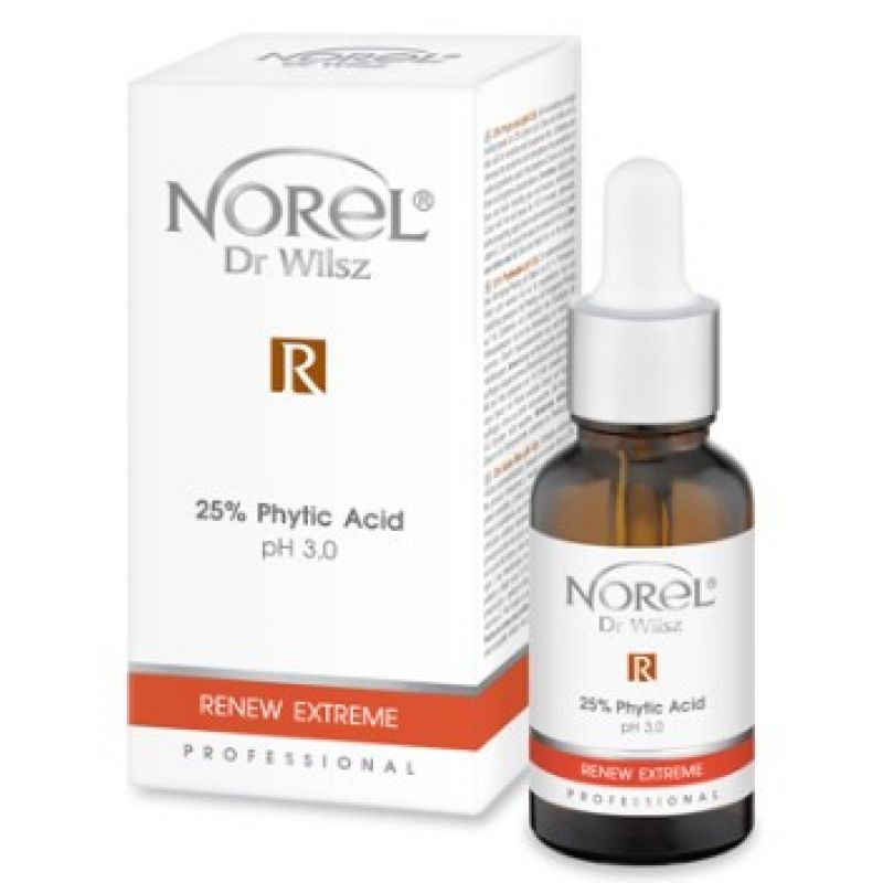 Фітиновий самонейтралізуючий пілінг для всіх типів зрілої шкіри, не потребує змивання, рН 3,0 25% Norel Phytic acid 30 мл